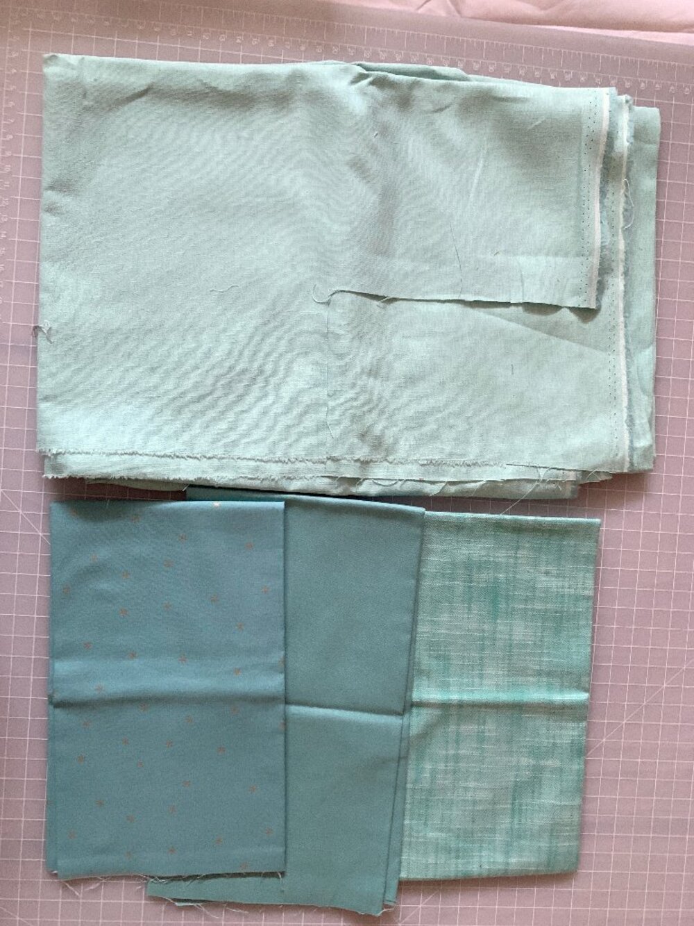 Bundle of Fabric - Plain Mint